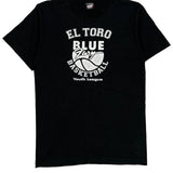 Single Stitch Screen Stars Jersey - Medium Black Cotton Blend