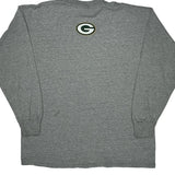 Green Bay Packers Lee Sport Football Long Sleeve T-Shirt - XL Grey Cotton
