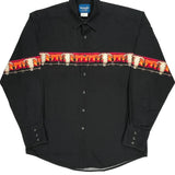 Western Wrangler Graphic Shirt - Large Black Cotton