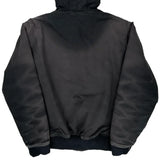 Faded Carhartt Jacket - Medium Black Cotton
