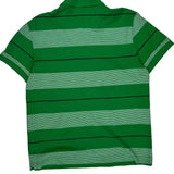 Lacoste Striped Polo Shirt - Large Green Cotton