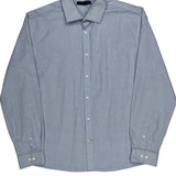 Tommy Hilfiger Slim Fit Shirt - Large Blue Cotton