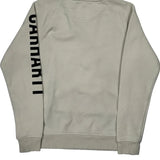 Carhartt Spellout Sweatshirt - Medium Cream Cotton
