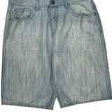Avirex Denim Shorts - 34W 12L Light Wash Denim