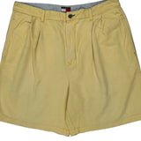 Tommy Hilfiger Chino Shorts - 34W 7L Yellow Cotton