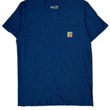 Carhartt T-Shirt - XL Blue Cotton