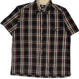 Dickies Checked Short Sleeve Shirt - Large Multicoloured Cotton