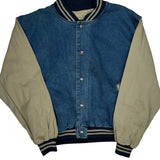 Hartwell Varsity Jacket - XL Beige Cotton