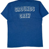 Grounds Crew Screen Stars Single Stitch T-Shirt - XL Blue Cotton Blend