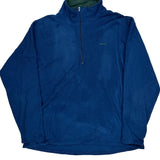 Made In USA Patagonia Capilene Fleece 1/4 Zip - Large Blue Polyester