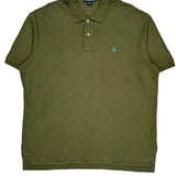 Polo By Ralph Lauren Polo Shirt - 2XL Green Cotton