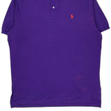 Polo By Ralph Lauren Polo Shirt - XL Purple Cotton