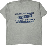 District Champions 1993-1994 Fruit Of The Loom Single Stitch T-Shirt - XL Gray Cotton Blend