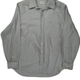 Armani Shirt - Large Grey Cotton