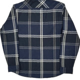Levis Checked Flannel Shirt - XL Gray Cotton