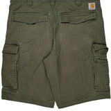 Carhartt Cargo Shorts - 34W 10L Green Cotton