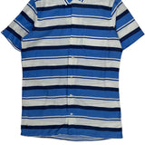 Polo By Ralph Lauren Striped Short Sleeve Shirt - Small Blue Cotton