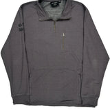 Harley Davidson 1/4 Zip - XL Grey Cotton Blend