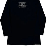 Daytona Beach, Fl Harley Davidson Graphic Long Sleeve T-Shirt - Large Black Cotton