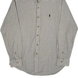 Polo By Ralph Lauren Checked Shirt - Medium White Cotton