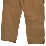 Dickies Double Knee Carpenter Trousers - 38W 30L Brown Cotton