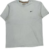 Nike T-Shirt - Medium White Cotton