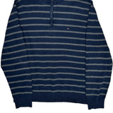 Tommy Hilfiger 1/4 Zip - Large Blue Cotton