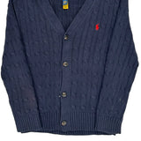 Age 7 Polo By Ralph Lauren Cardigan - Small Navy Cotton