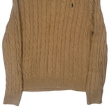 Polo By Ralph Lauren Cable Knit Sweater - XL Beige Cotton