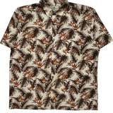 Island Shores Floral Hawaiian Shirt - XL Multicoloured Cotton