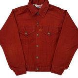 Age 9-11 Levis Denim Jacket - Large Red Cotton