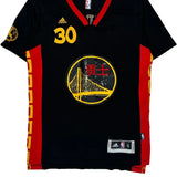 Golden State Warriors Adidas Nba Jersey - Small Black Polyester