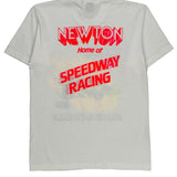 Single Stitch Speedway Racing Screen Stars Graphic T-Shirt - Large White Cotton Blend