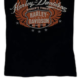 Harley Davidson Graphic Tank Top - Medium Black Cotton