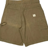 Authentic Collection Carpenter Shorts - 33W 8L Khaki Cotton