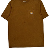 Carhartt T-Shirt - Large Brown Cotton
