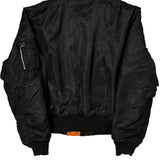Flight Knox Armory Reversible Bomber Jacket - Large Black Nylon