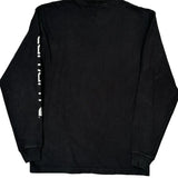 Carhartt Spellout Long Sleeve T-Shirt - Small Black Cotton