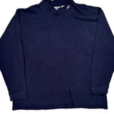 Reebok Long Sleeve T-Shirt - XL Navy Cotton