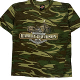 Collectors Edition Harley Davidson Camo T-Shirt - Large Camo Cotton