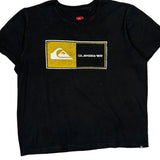 Quiksilver Graphic T-Shirt - XL Black Cotton