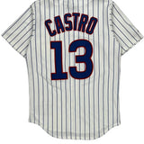 Chicago Cubs Majestic Mlb Jersey - Small Blue Polyester