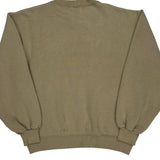 90s Blank Made In USA Russell Athletic Sweatshirt - Medium Khaki Cotton