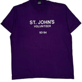 Volunteer Screen Stars Single Stitch T-Shirt - XL Purple Cotton Blend