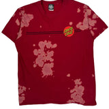 Santa Cruz Tie-Dye T-Shirt - Large Red Cotton