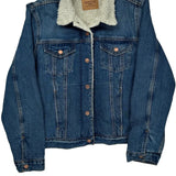 Levis Sherpa Lined Denim Jacket - XL Blue Denim
