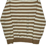 Tommy Hilfiger Striped Sweater - Small Beige Cotton