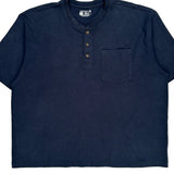 Carhartt Henley T-Shirt - XL Navy Cotton