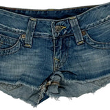 True Religion Denim Shorts - 28W US 0 Blue Denim