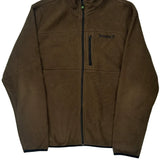 Timberland Fleece Jacket - Large Brown Polyester